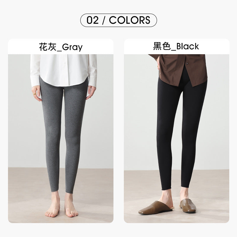 Damen Feine Thermo-Leggings mit hohem Elastikbund und enger Silhouette Echo Archiv