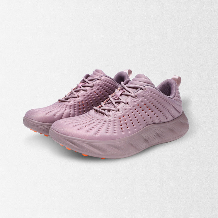 Damen Atmungsaktive Laufsneaker mit perforiertem Strickobermaterial und gedämpfter Plateausohle – Lioré