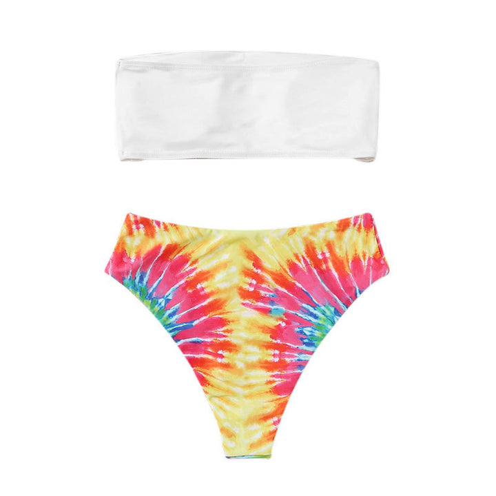 Damen Bandeau-Bikini mit buntem Batikdesign Echo Archiv