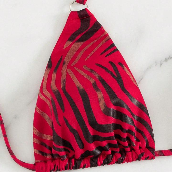 Damen Triangel-Bikini mit trendy Tierdruck Echo Archiv