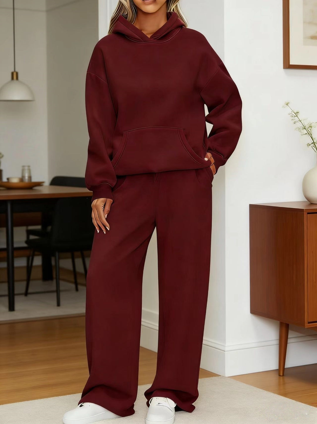 Damen nan kuscheliges Oversize Hoodie und weite Jogginghose Set Echo Archiv