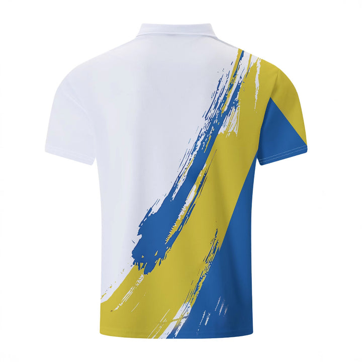 Herren Premium Poloshirt mit dynamischem Farbverlauf Echoarchiv