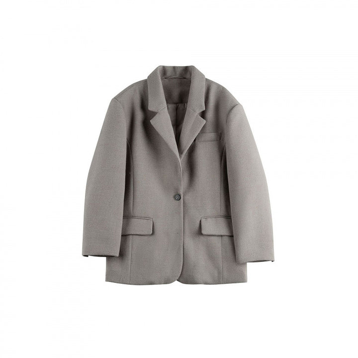 Damen Oversize-Blazer im Boxy-Cut mit Reverskragen und Pattentaschen Echo Archiv