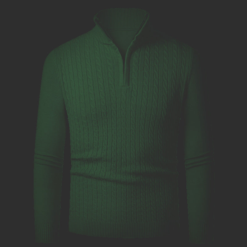 Herren Feinstrickpullover mit modischem Reißverschluss Echoarchiv