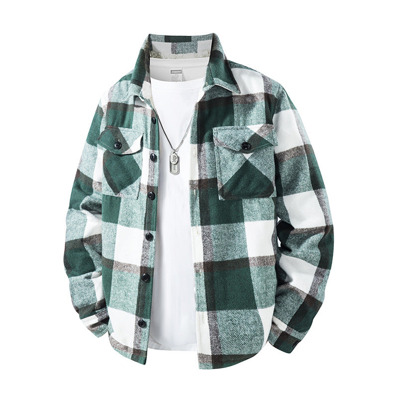 Herren Karierte Flanelljacke mit praktischen Taschen Echo Archiv