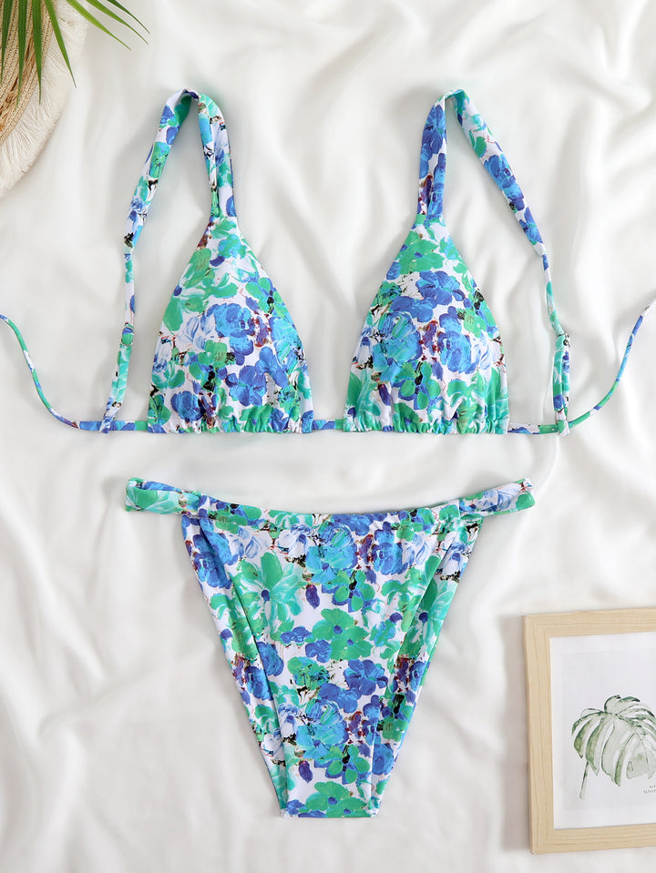Damen Triangel-Bikini-Set mit modischem Tiermuster Echo Archiv