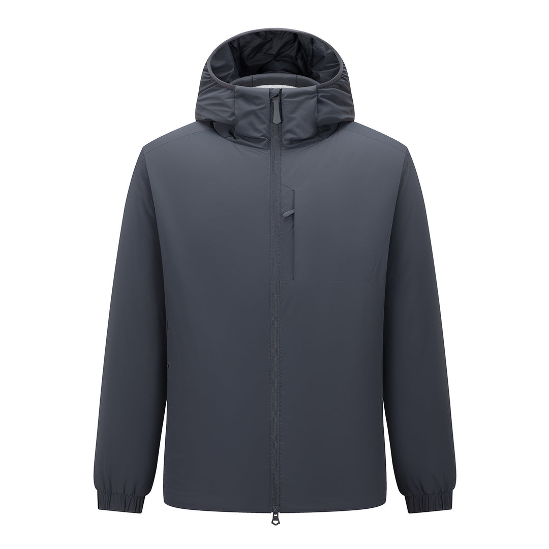 Herren Kapuzen-Softshelljacke mit Zwei-Wege-Reißverschluss, wasserabweisender Membran und Brusttasche Echoarchiv