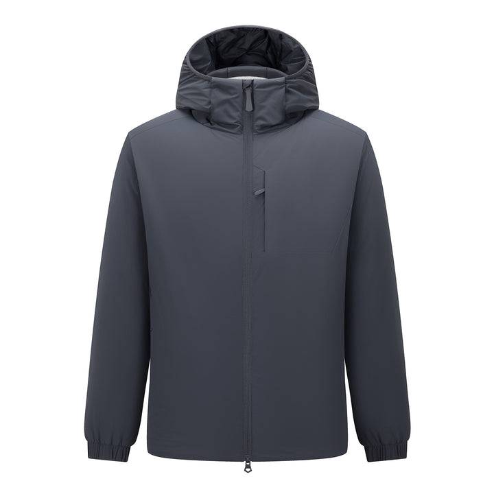 Herren Kapuzen-Softshelljacke mit Zwei-Wege-Reißverschluss, wasserabweisender Membran und Brusttasche Echoarchiv