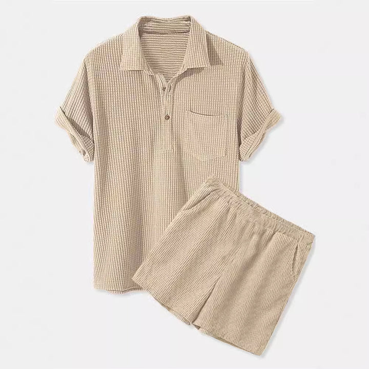 Damen Sonnen-Pyjama Set mit kurzem Shirt und Hose Echoarchiv