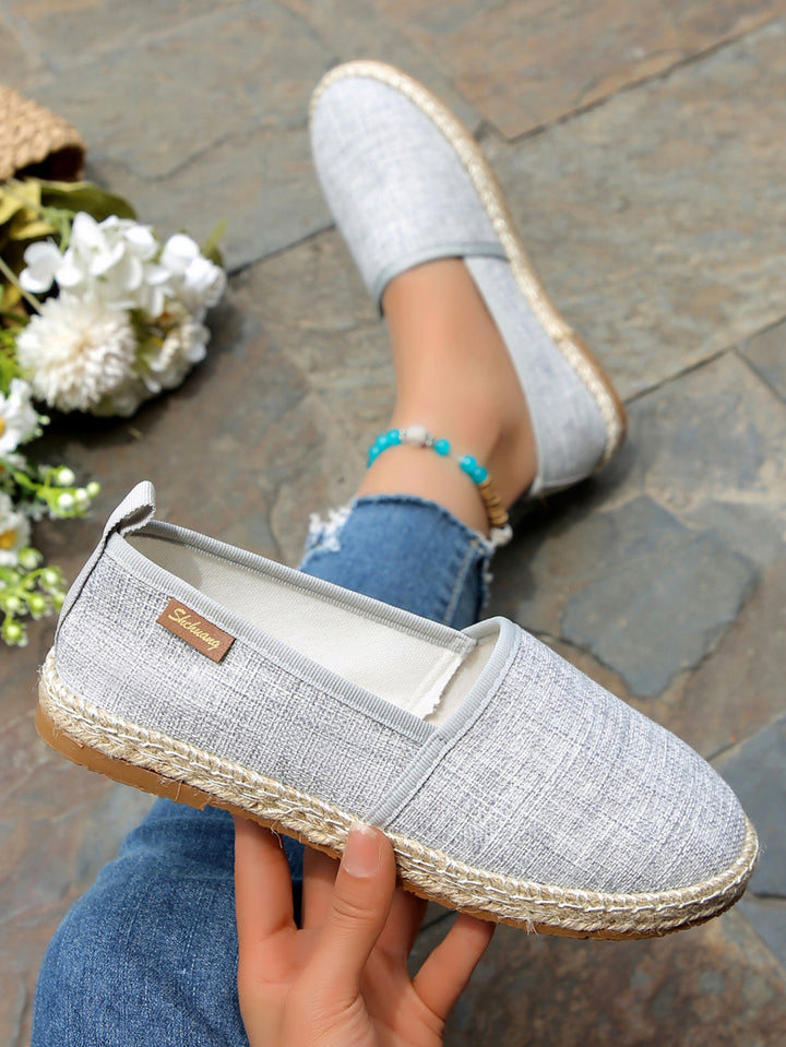 Damen  atmungsaktive Strick-Espadrilles mit geflochtener Jute-Sohle und flexiblem Memory-Fußbett Echo Archiv