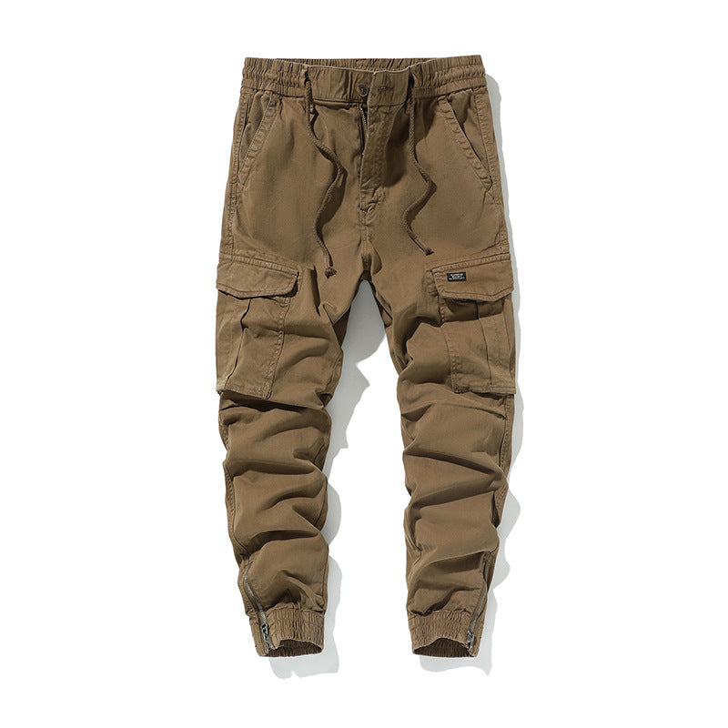 Herren Cargo-Jogginghose im Utility-Look mit Tunnelzugbund und Reißverschluss-Knöcheln Echo Archiv