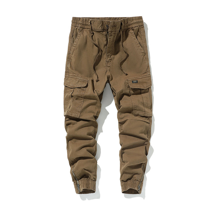 Herren Cargo-Jogginghose im Utility-Look mit Tunnelzugbund und Reißverschluss-Knöcheln Echo Archiv