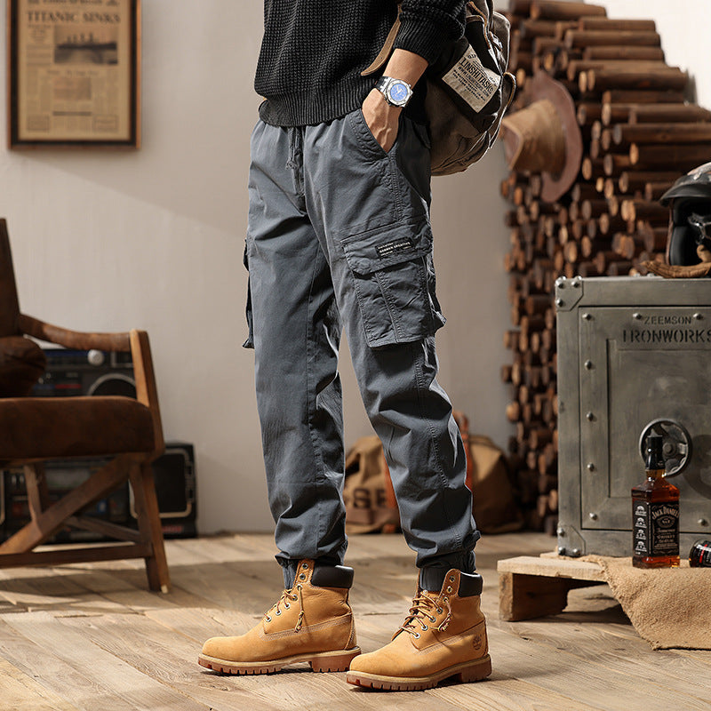 Herren Cargo-Jogginghose im Utility‑Stil mit Elastikbund, Tunnelzug und Mehrfach‑Cargotaschen Echo Archiv