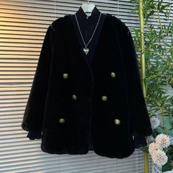 Damen Elegante Felljacke Echo Archiv