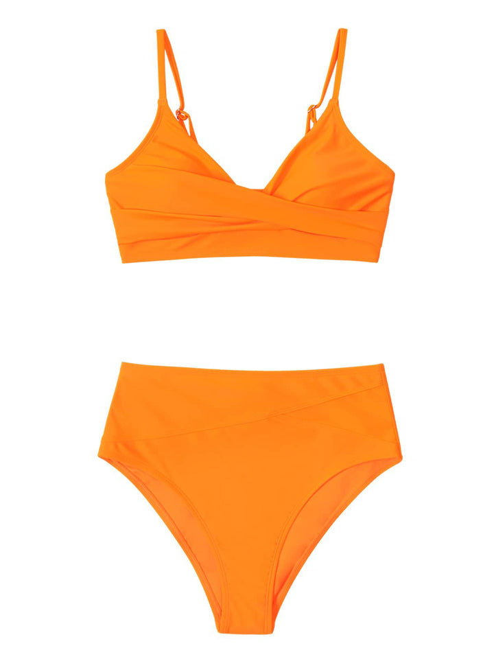 Damen Hochtailliertes Wickel-Bikini-Set Echo Archiv