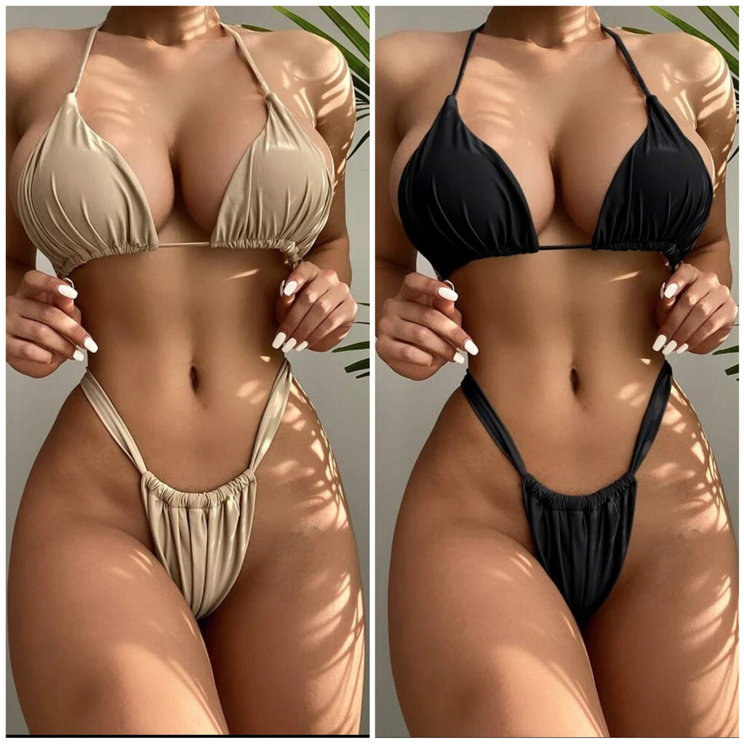 Damen Triangel-Bikini mit komfortablem Schnitt und verstellbaren Bändern Echo Archiv