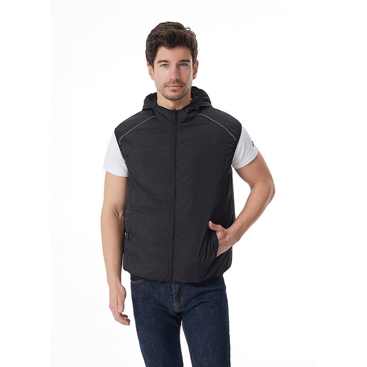 Herren nan leichte wasserdichte Kapuzenjacke winddicht mit reflektierenden Details Echo Archiv