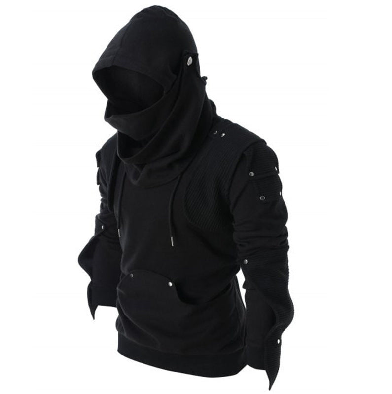Herren stylischer Kapuzenpullover mit einzigartigen Schulterdetails Echoarchiv