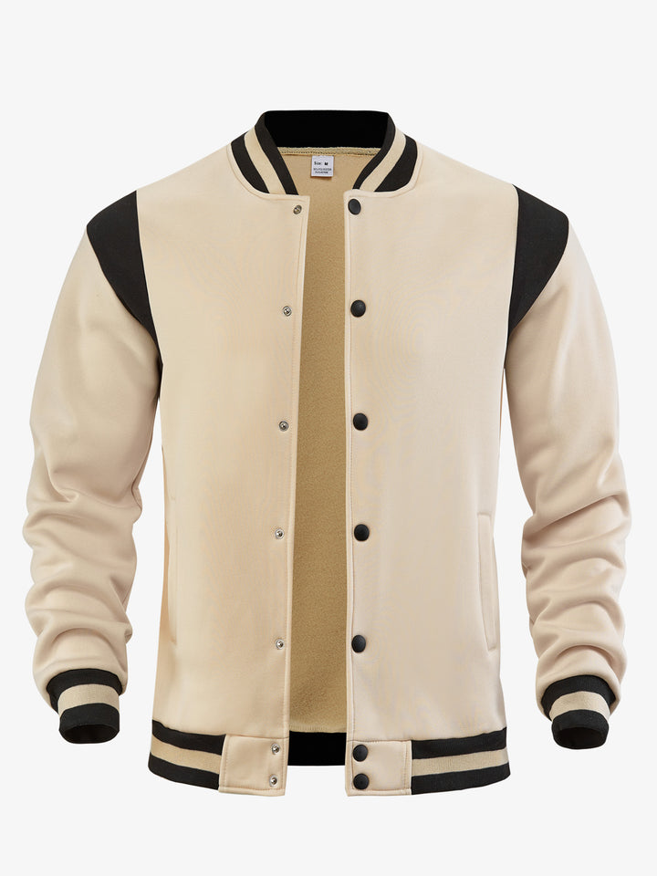 Herren Baseballjacke mit kontrastierenden Ärmeln Echoarchiv
