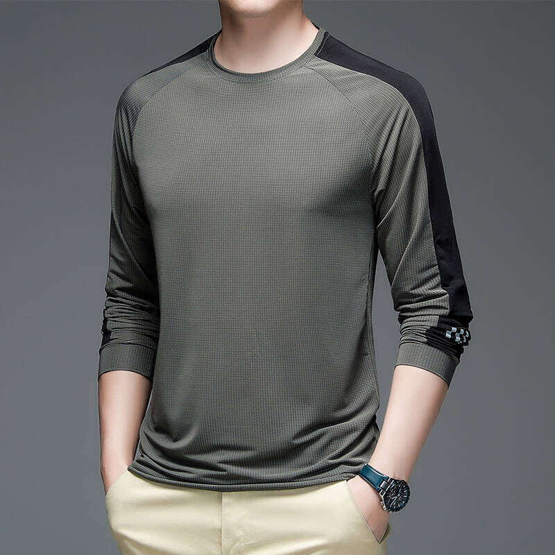 Herren Sportliches Langarm-Funktionsshirt mit feuchtigkeitsableitender Technologie Echoarchiv