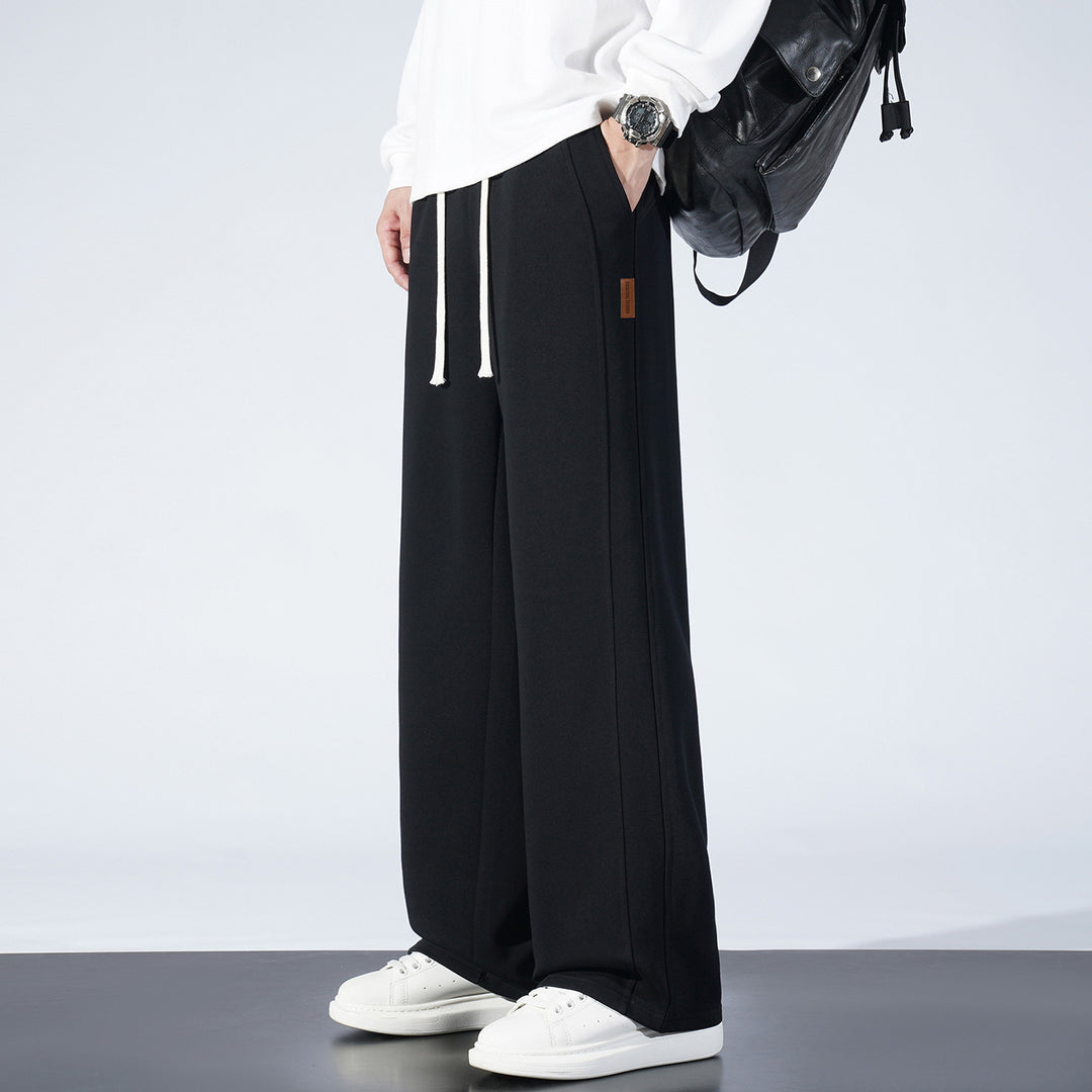Damen Weite Lounge-Sweathose mit Tunnelzug und geradem Bein Echo Archiv