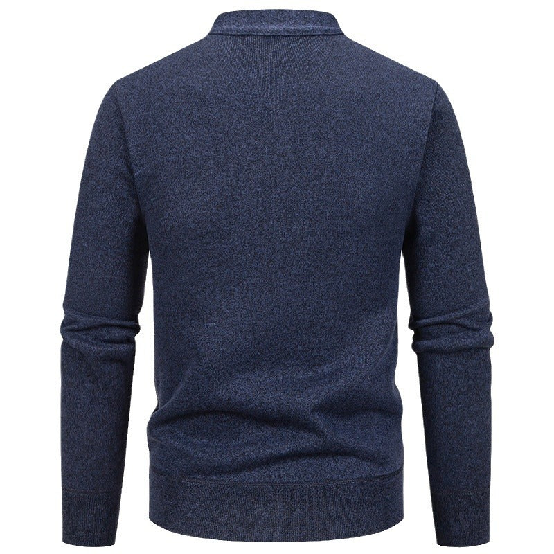 Herren klassische Strickjacke mit strukturiertem Design und praktischen Taschen Echoarchiv