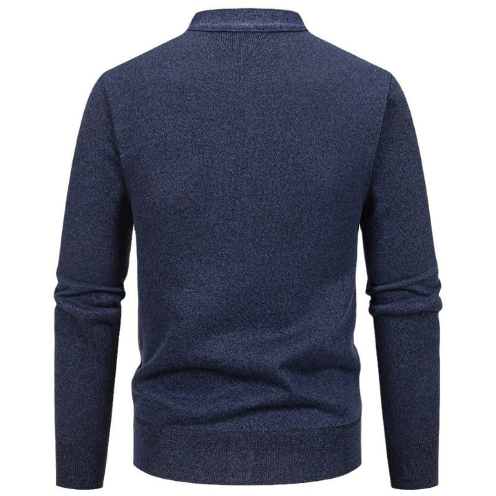 Herren klassische Strickjacke mit strukturiertem Design und praktischen Taschen Echoarchiv