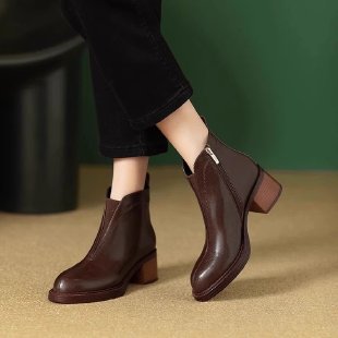 Damen Elegante und bequeme Stiefeletten mit Reißverschluss – Varelle