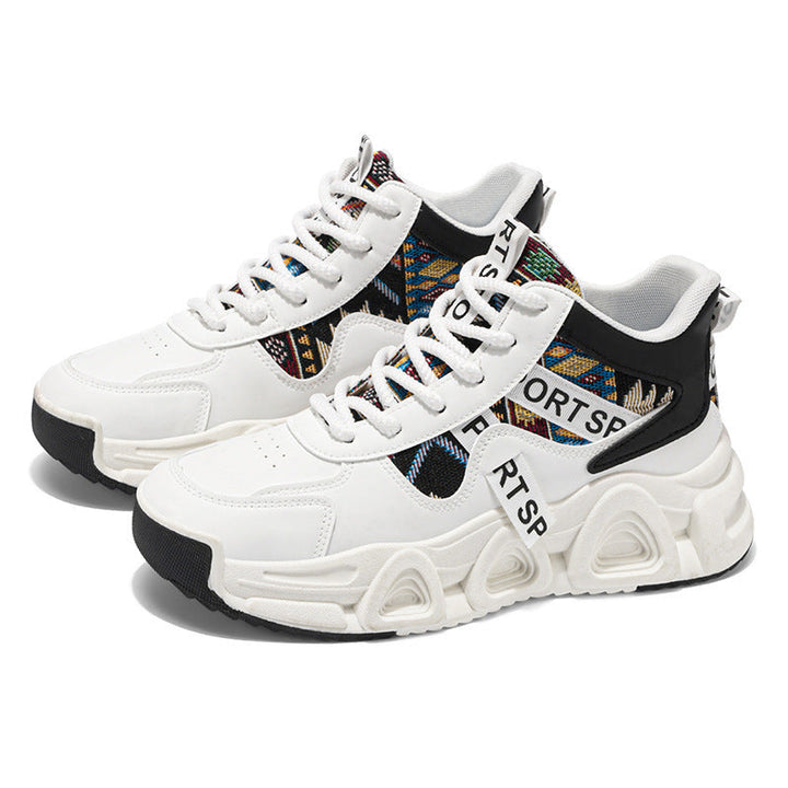 Damen Sportliche Chunky Sneakers mit innovativer Muster-Design Echo Archiv