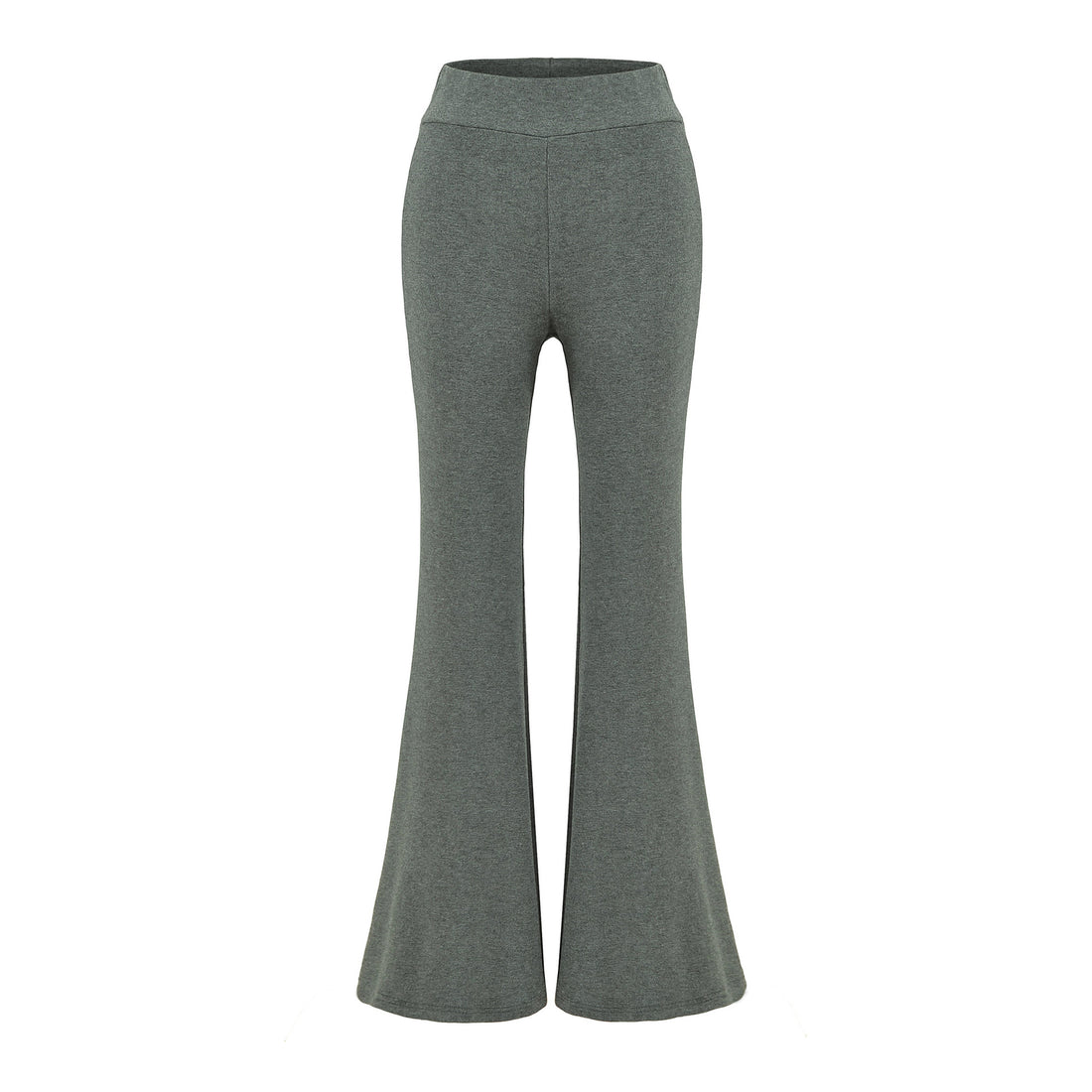 Damen High-Waist Flared Jersey-Leggings mit ausgestelltem Beinabschluss Echoarchiv