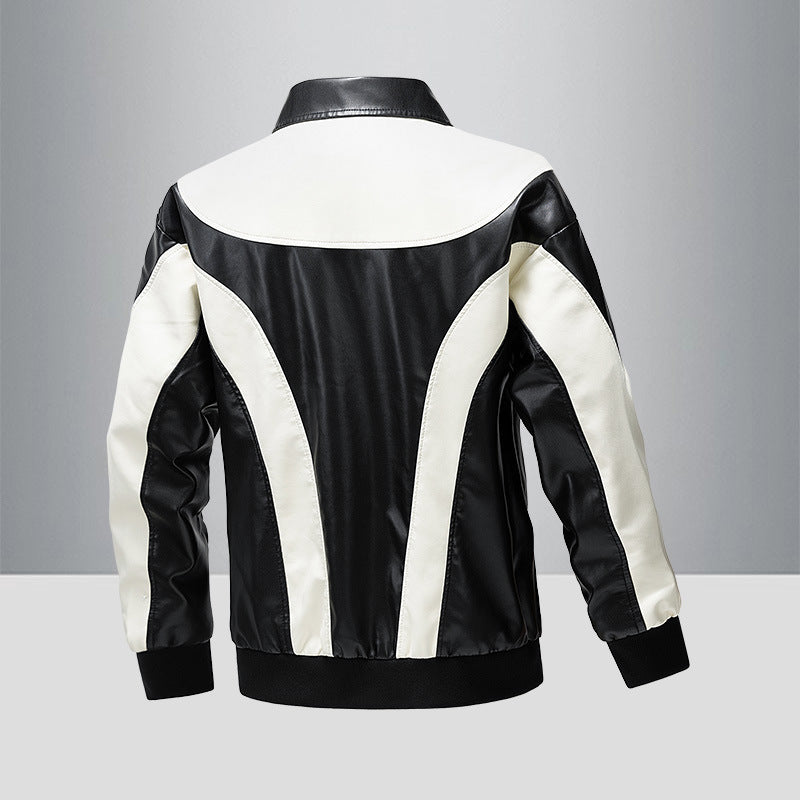 Herren Sportliche Kunstlederjacke Echo Archiv