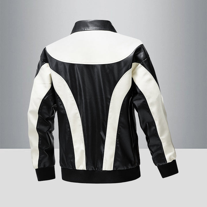 Herren Sportliche Kunstlederjacke Echo Archiv