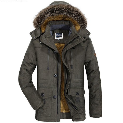 Herren Parka mit abnehmbarer Kapuze, wärmender Teddyfutter-Innenlage und Multifunktions-Taschen Echo Archiv