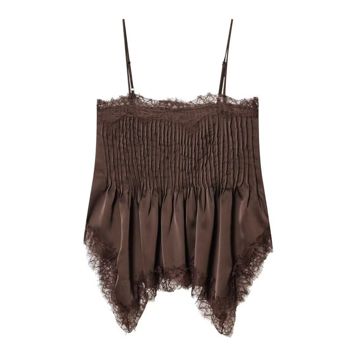 Damen Spitzen-Camisole mit elastischem Detail und fließendem Schnitt Echo Archiv