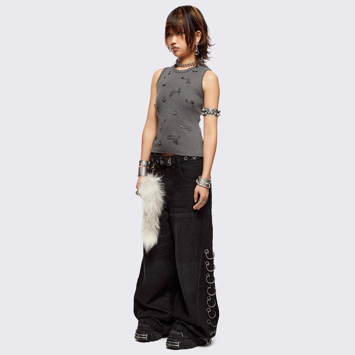 Damen figurbetontes T-Shirt mit hochwertigem Detail Echo Archiv
