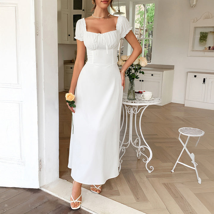 Damen Maxi-Kleid mit charmanten Rüschendetails und schmeichelndem Schnitt Echo Archiv
