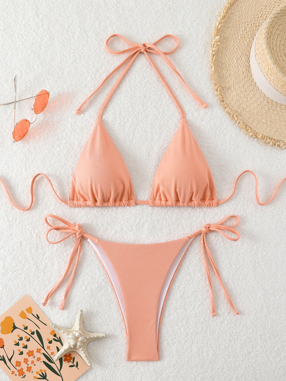 Damen Triangel-Bikini mit verstellbaren Riemen und raffinierten Details Echo Archiv