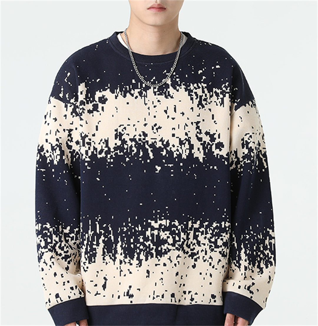 Herren Sweatshirt mit modernem Digitaldruck Echoarchiv
