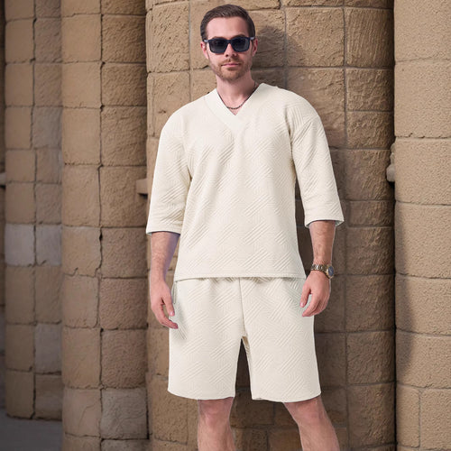 Herren Sportliches Oberteil und Shorts Echoarchiv