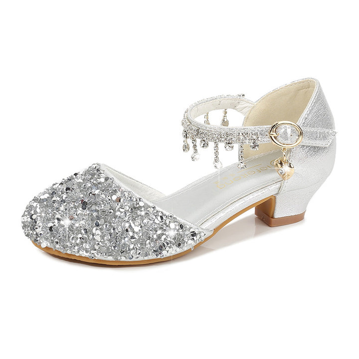 Damen Glitzernde Festtagschuhe mit niedrigem Absatz Echo Archiv