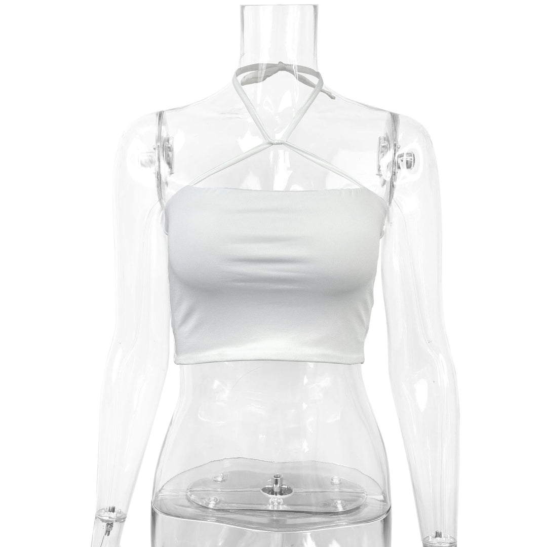 Damen Crop-Top mit raffiniertem Kreuzträger-Design Echo Archiv