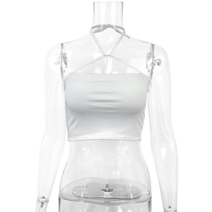 Damen Crop-Top mit raffiniertem Kreuzträger-Design Echo Archiv