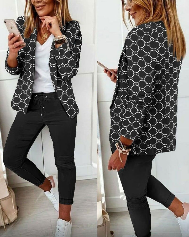 Damen Karierte Slim-Fit Jogginghose mit Tunnelzug und Knöchellangem Schnitt – Avélisse