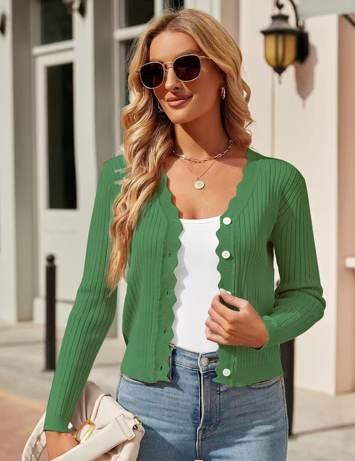 Damen Elegante und figurbetonte Strickjacke Echo Archiv