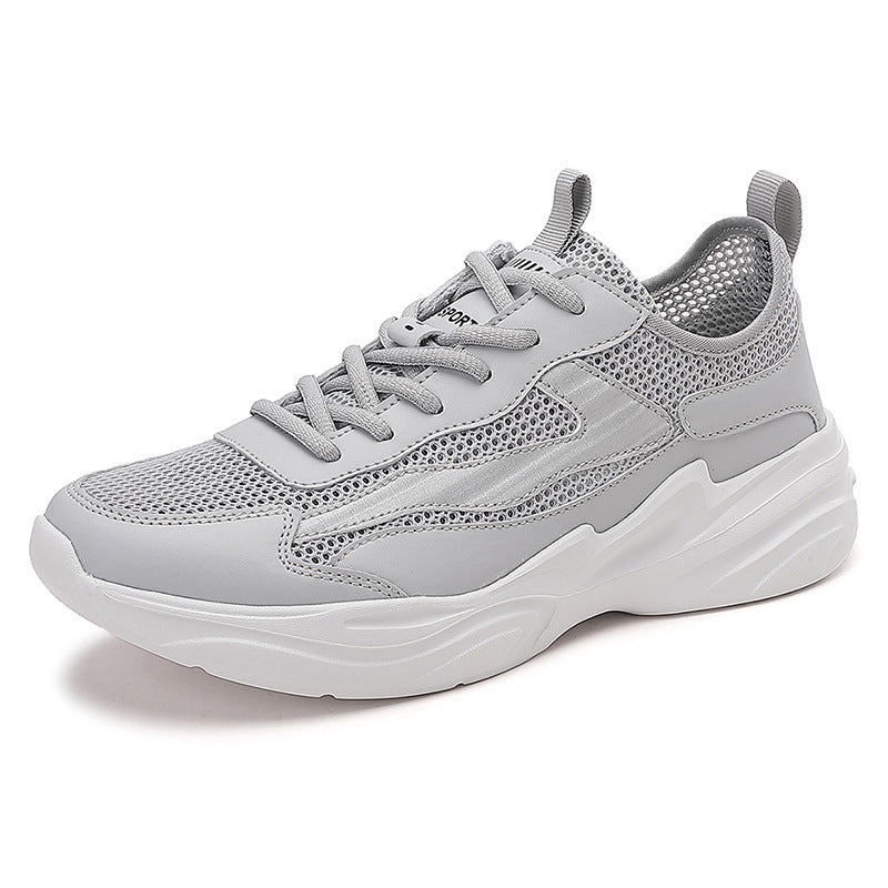 Herren nan skulpturaler Freizeit-Sneaker mit geformter Dämpfungssohle und atmungsaktiver Netzgewebe-Lederkombination Echo Archiv