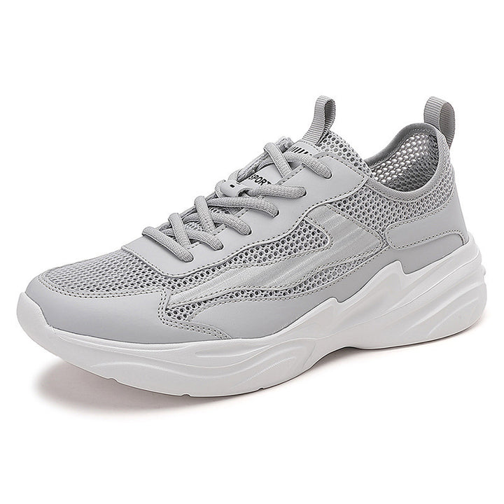 Herren nan skulpturaler Freizeit-Sneaker mit geformter Dämpfungssohle und atmungsaktiver Netzgewebe-Lederkombination Echo Archiv