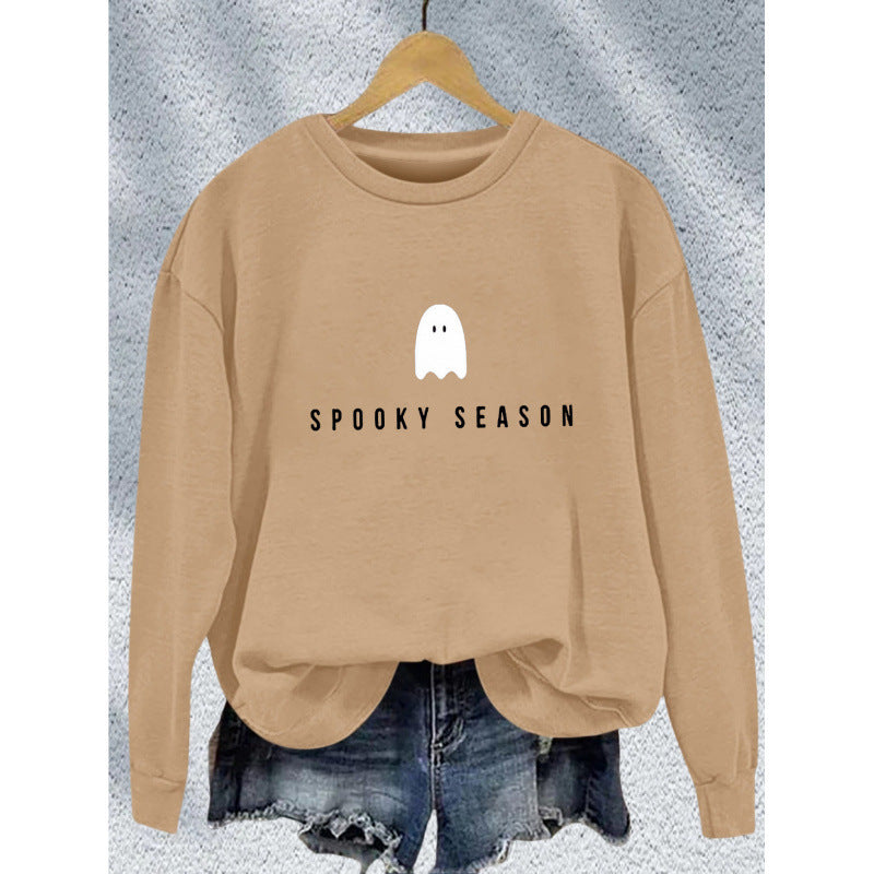 Unisex nan lässiges Halloween Sweatshirt mit Gespenst-Print und Oversize-Schnitt Echo Archiv
