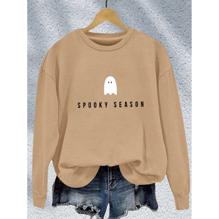 Unisex nan lässiges Halloween Sweatshirt mit Gespenst-Print und Oversize-Schnitt Echo Archiv