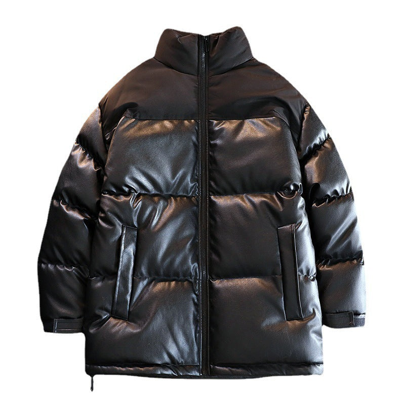 Unisex Wattierte Oversize-Steppjacke mit Stehkragen und verdecktem Reißverschluss Echo Archiv