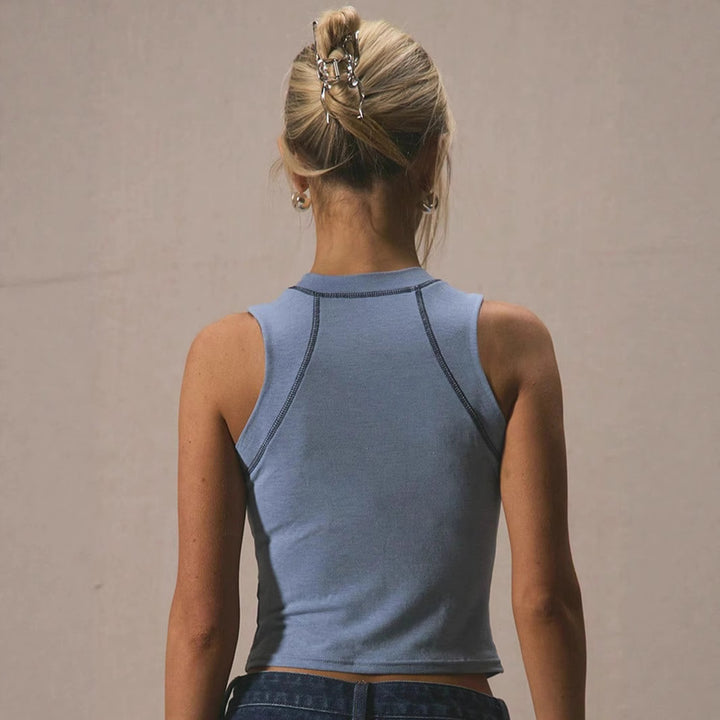Damen Sportliches Crop-Top Echo Archiv